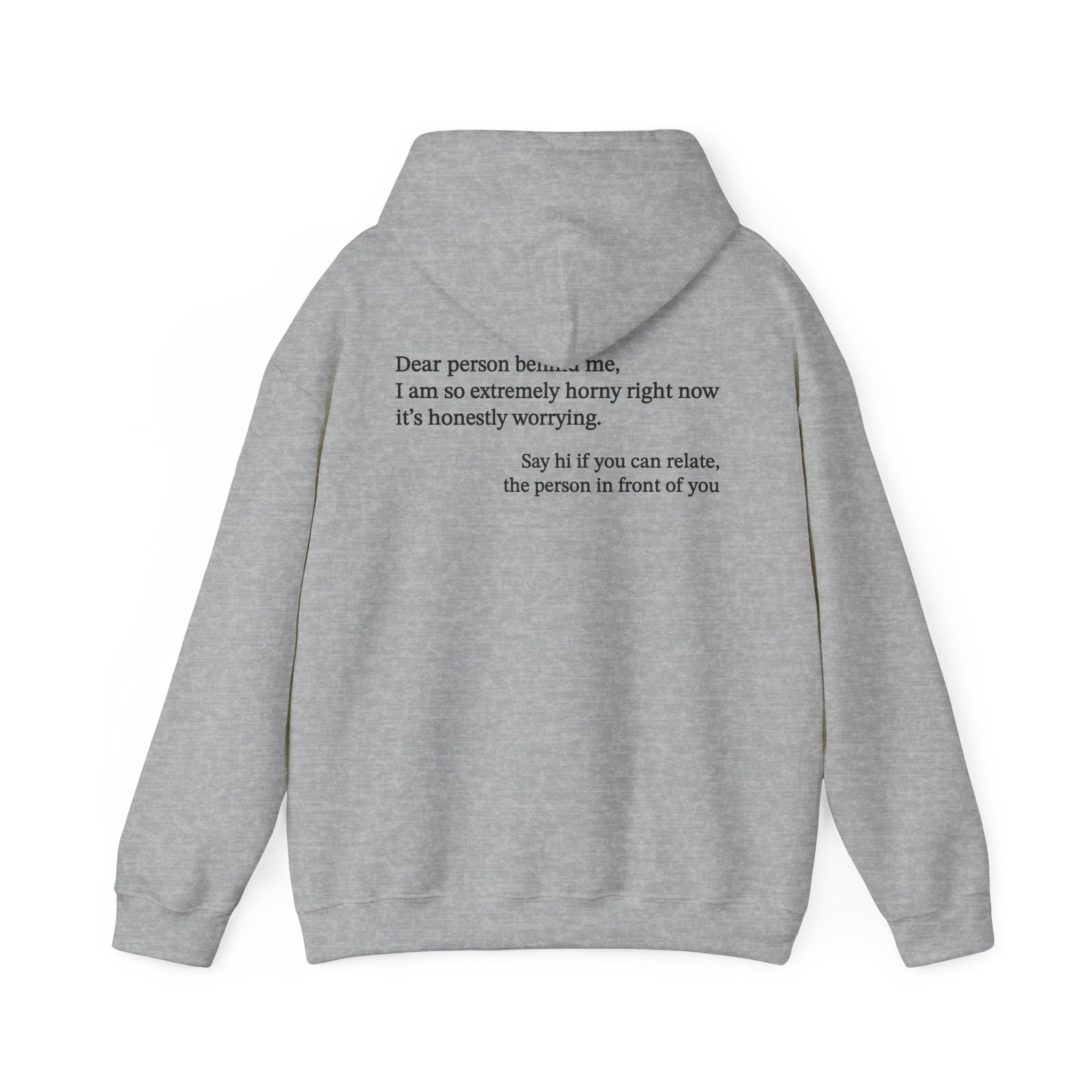 Dear Person Behind Me Horny Hoodie