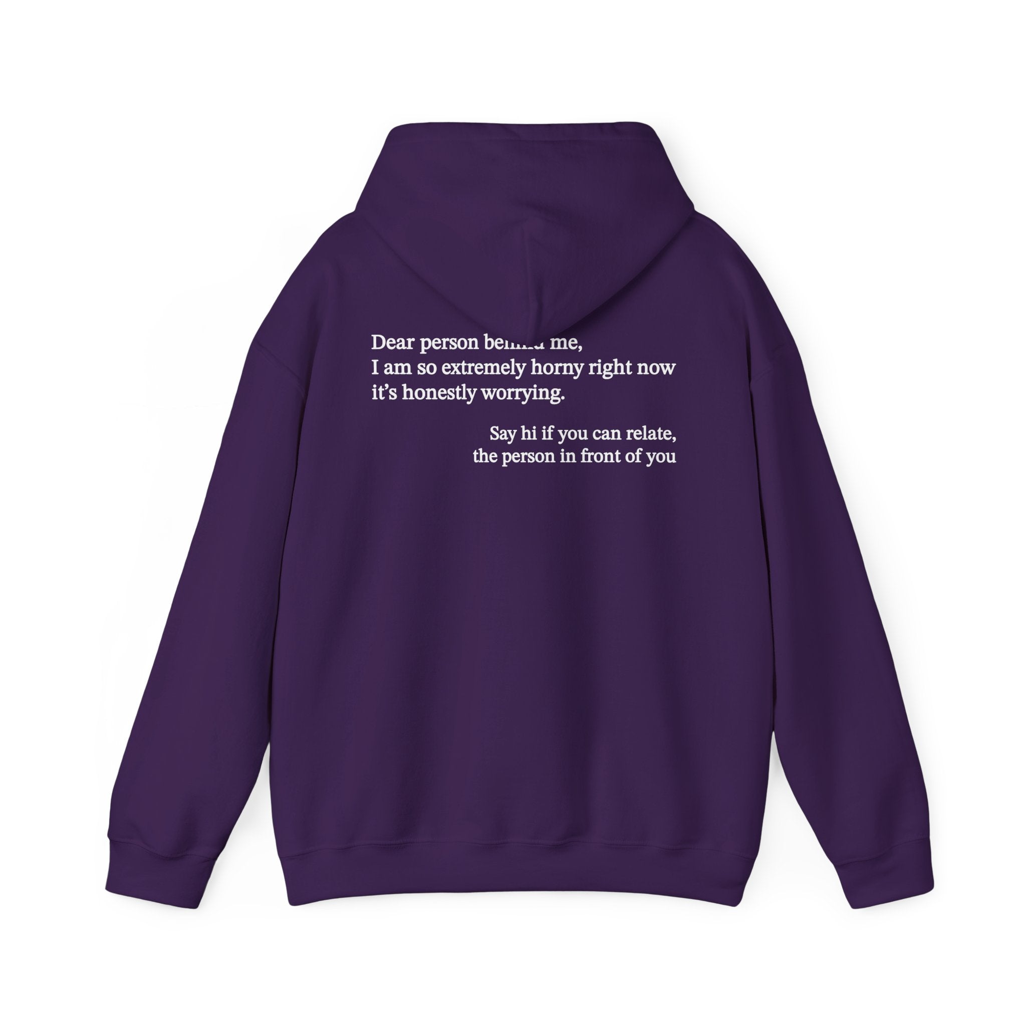 Dear Person Behind Me Horny Hoodie
