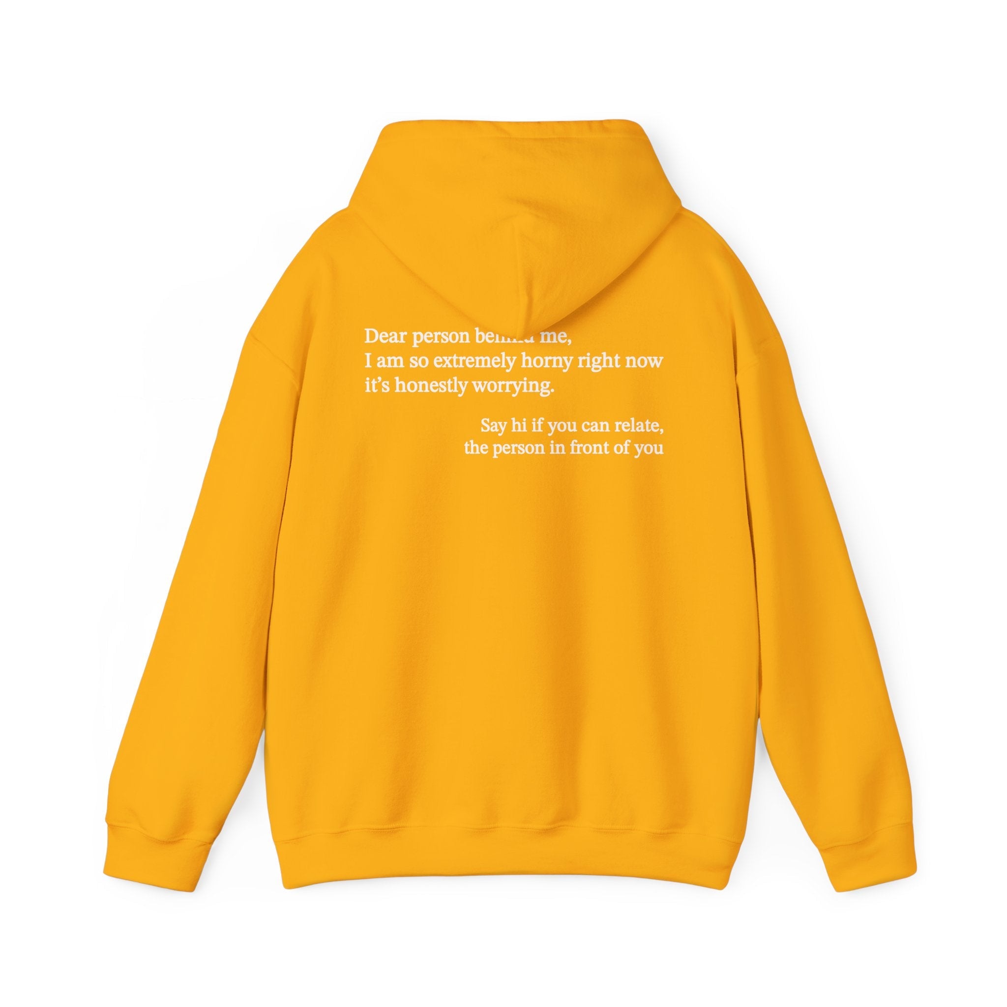 Dear Person Behind Me Horny Hoodie