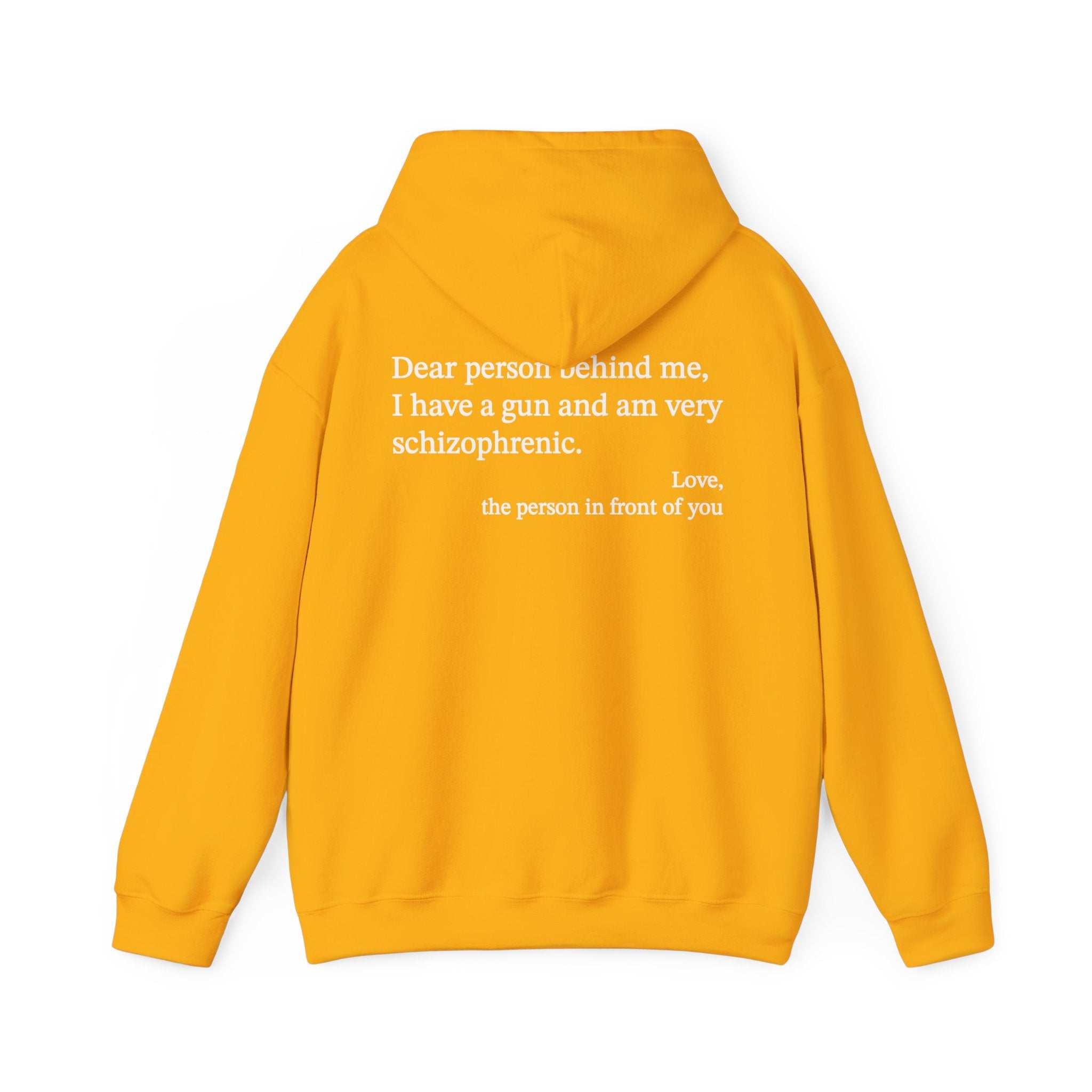 Dear Person Behind Me Schizophrenic Hoodie