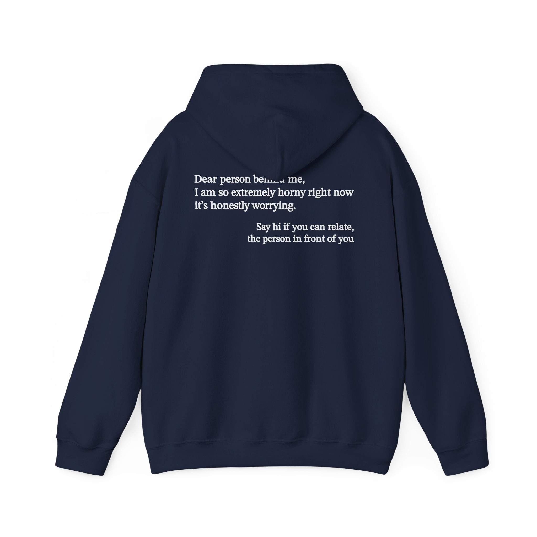Dear Person Behind Me Horny Hoodie