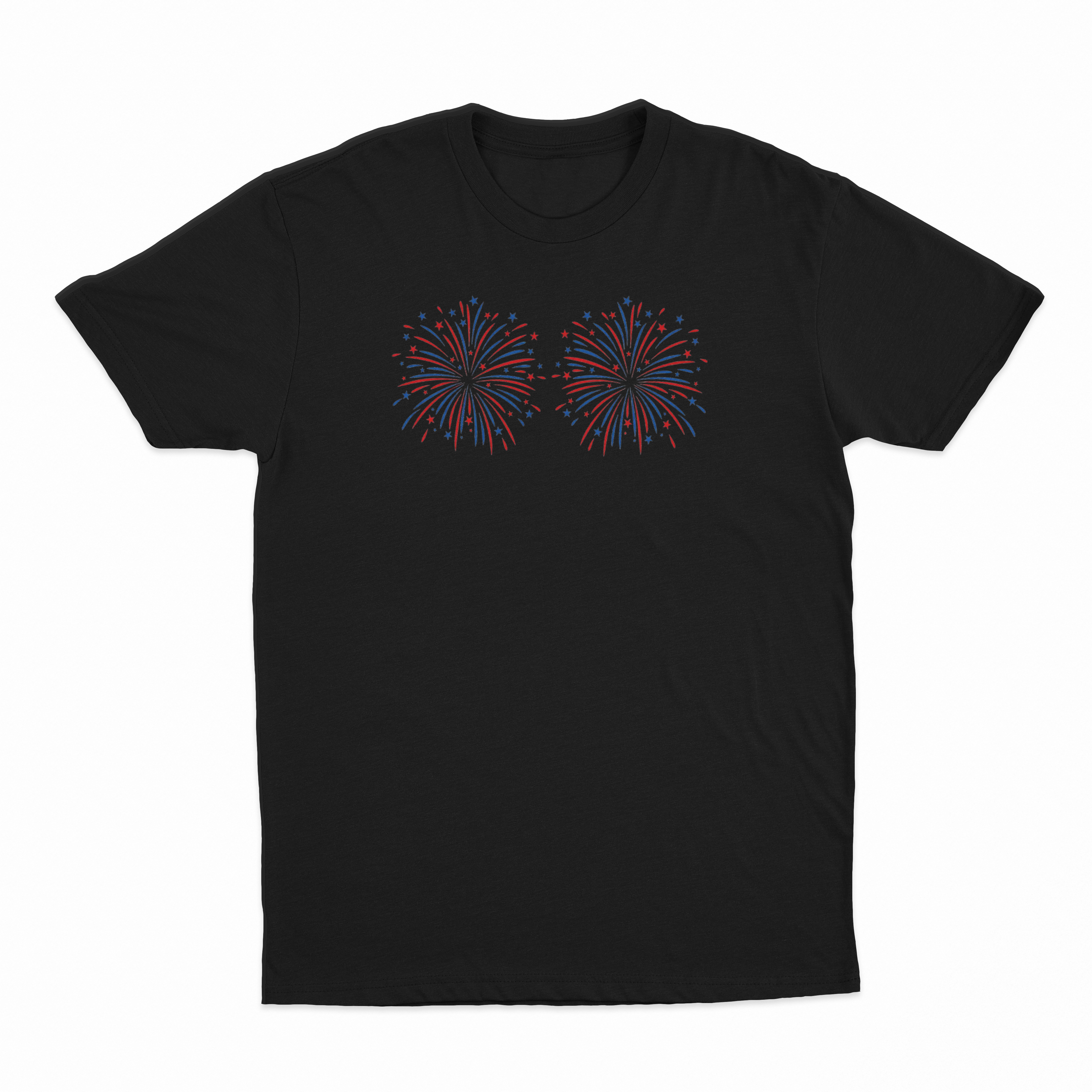 Fireworks Over Boobs T-Shirt