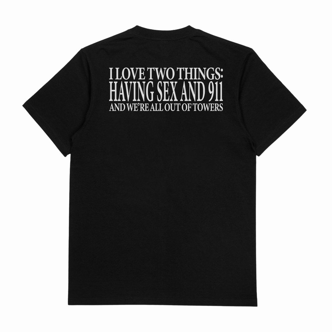 I Love Two Things T-Shirt (Backprint)