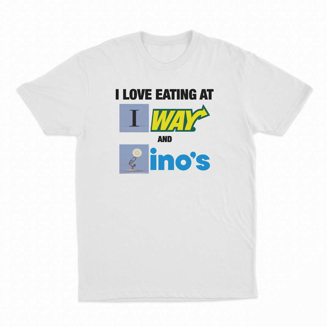 I Love Eating At Subway And Dominos T-Shirt