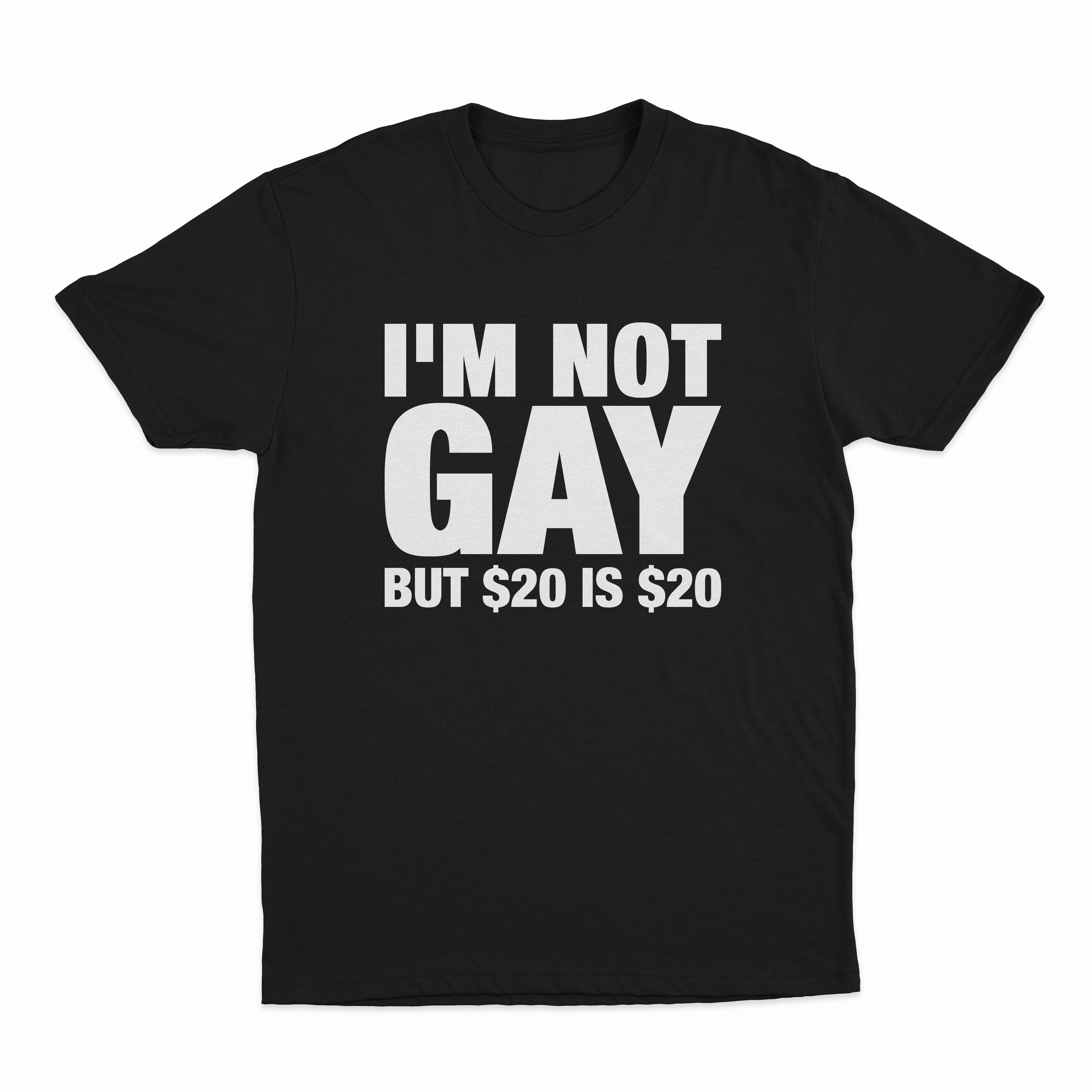I'm Not Gay But $20 Is $20 T-Shirt