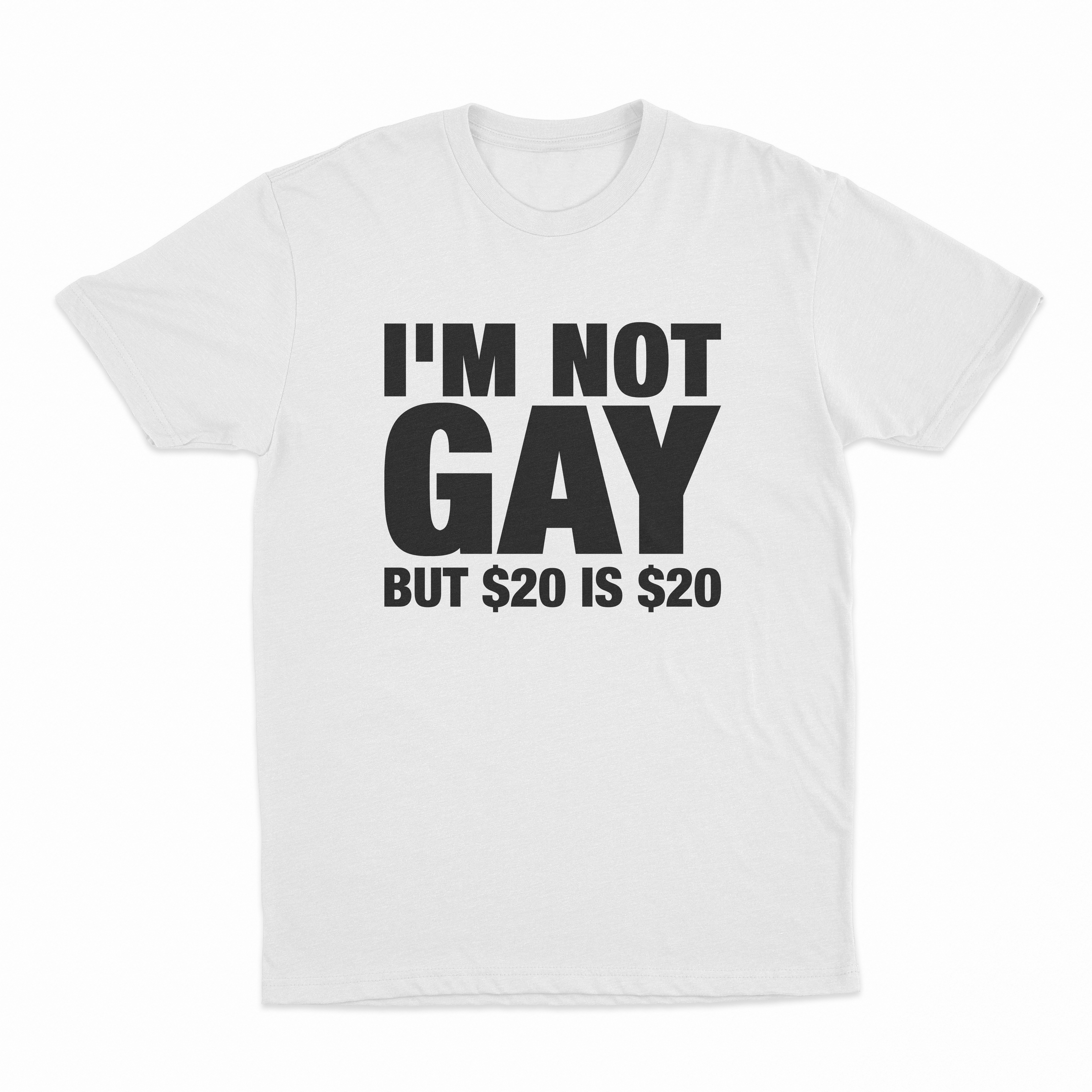 I'm Not Gay But $20 Is $20 T-Shirt