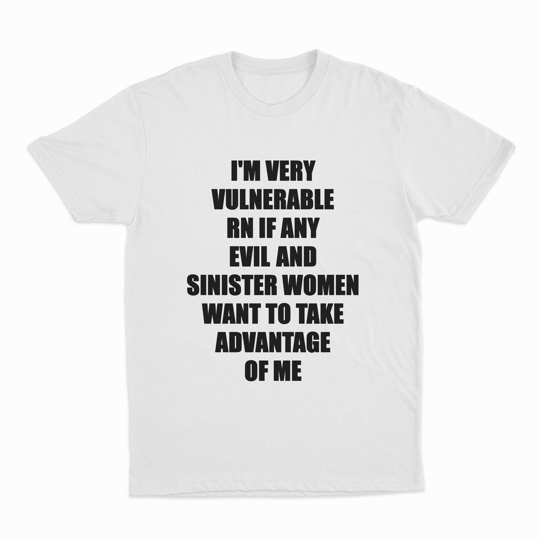 I'm Very Vulnerable RN If Any Evil And Sinister Women Want To Take Advantage Of Me T-Shirt