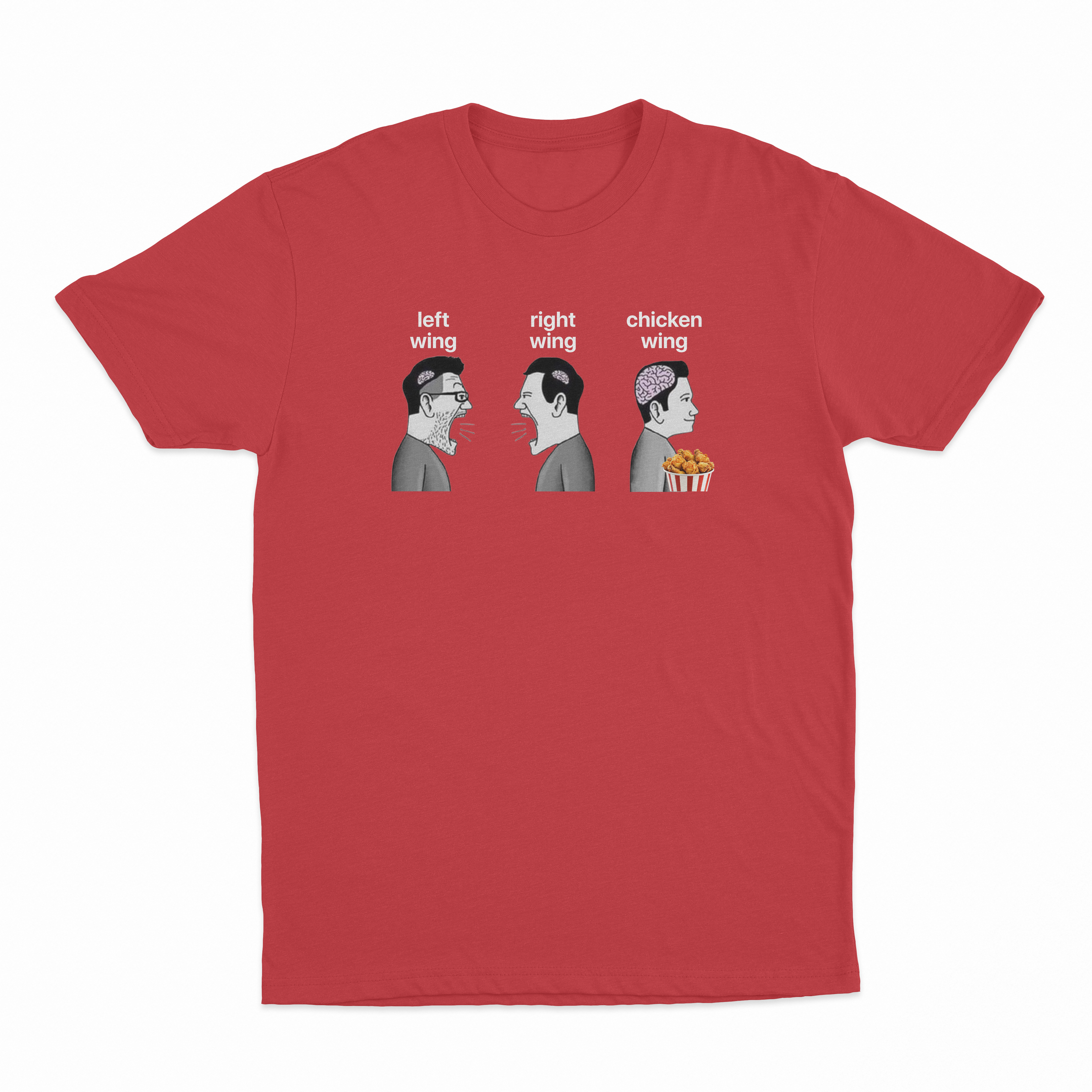 Left Wing Right Wing Chicken Wing T-Shirt