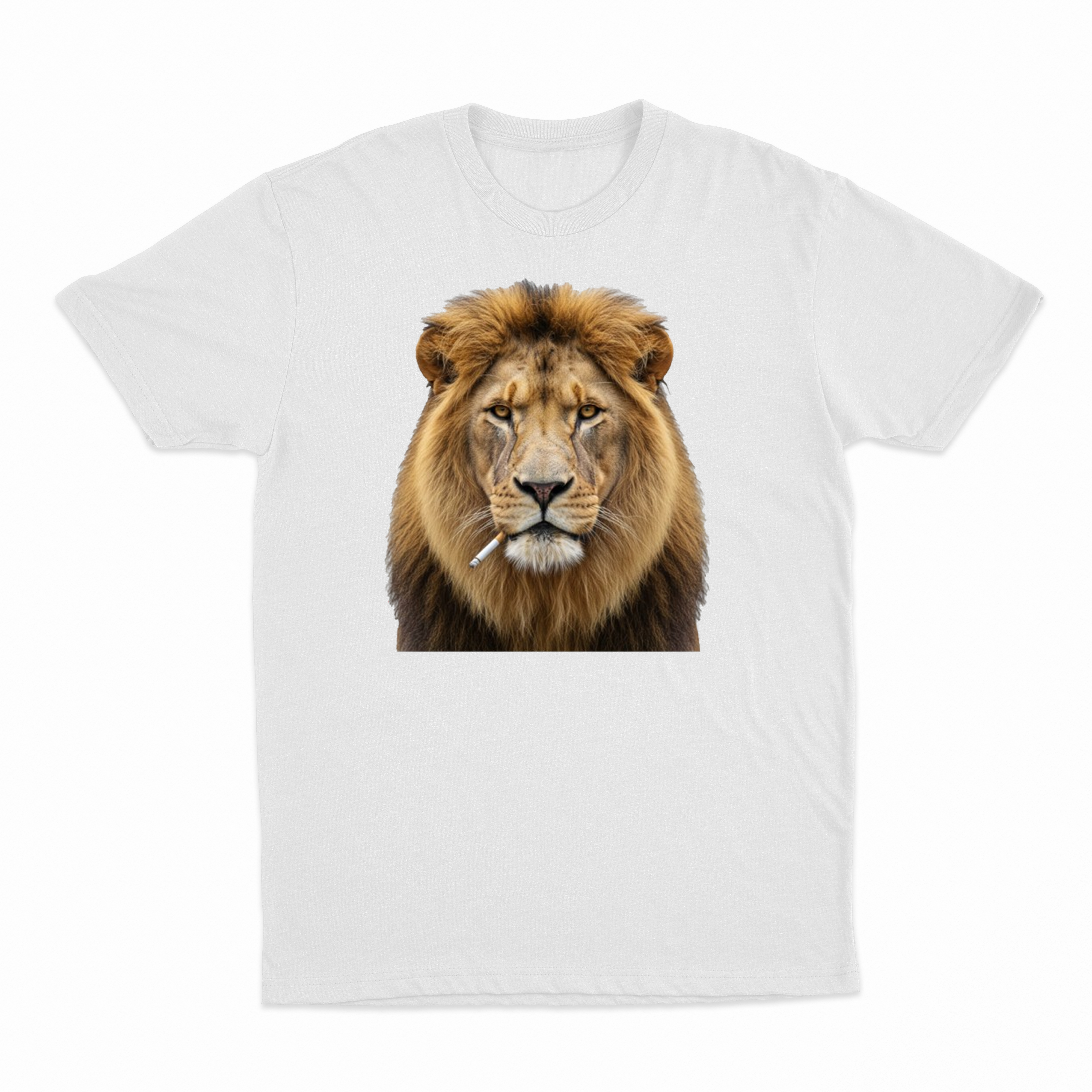 Lion Smoking Cigarette T-Shirt