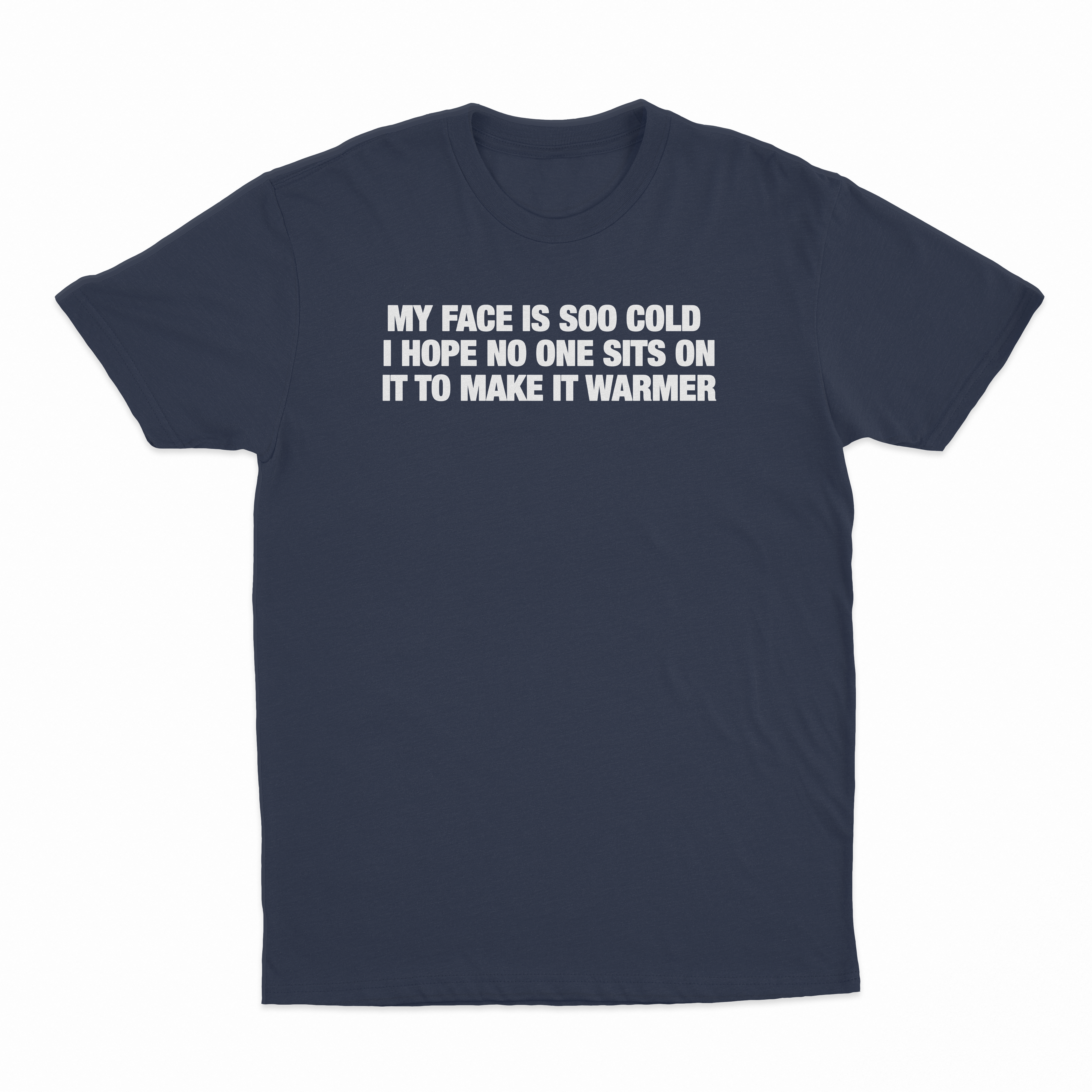 My Face Is Soo Cold I Hope No One Sits On It To Make It Warmer T-Shirt