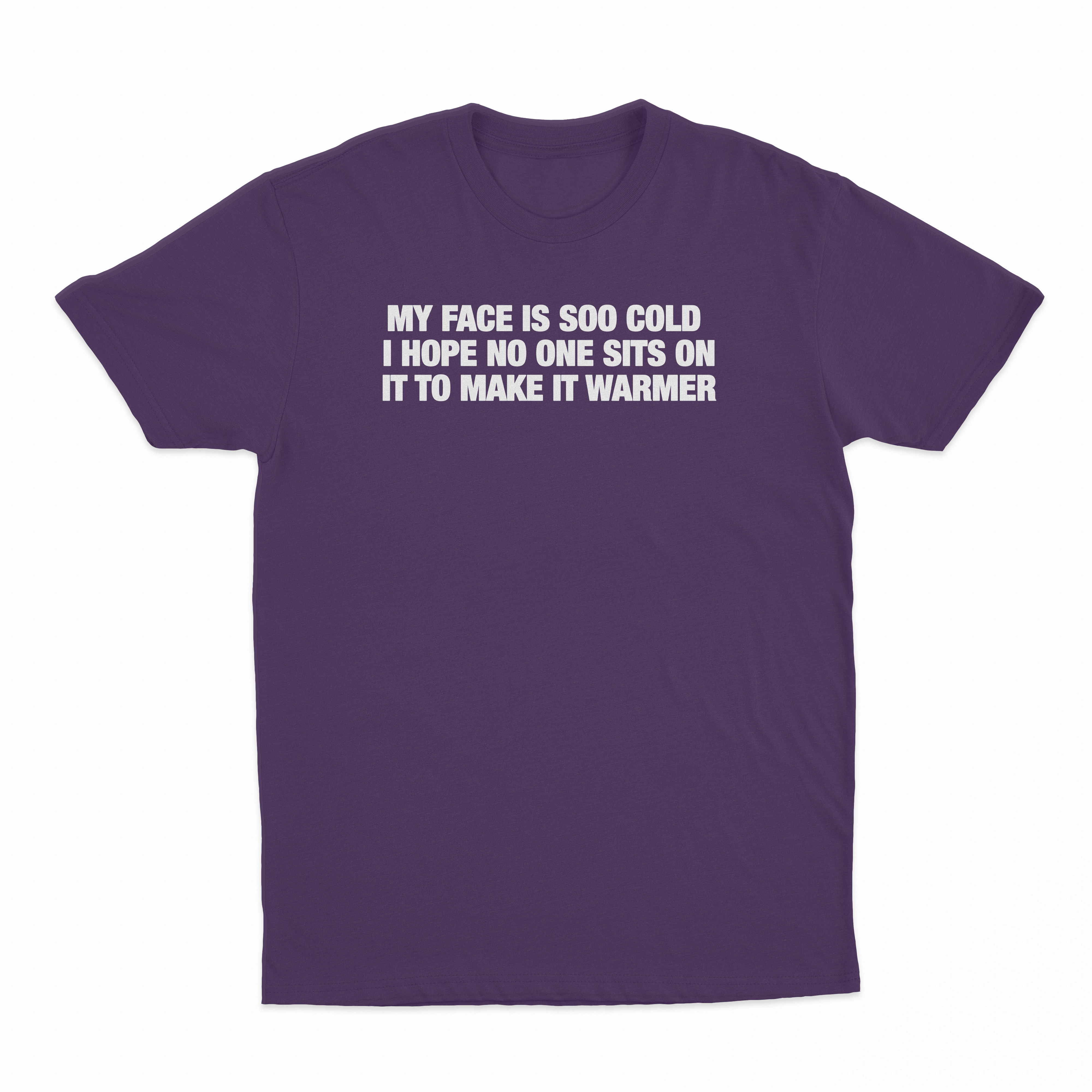 My Face Is Soo Cold I Hope No One Sits On It To Make It Warmer T-Shirt