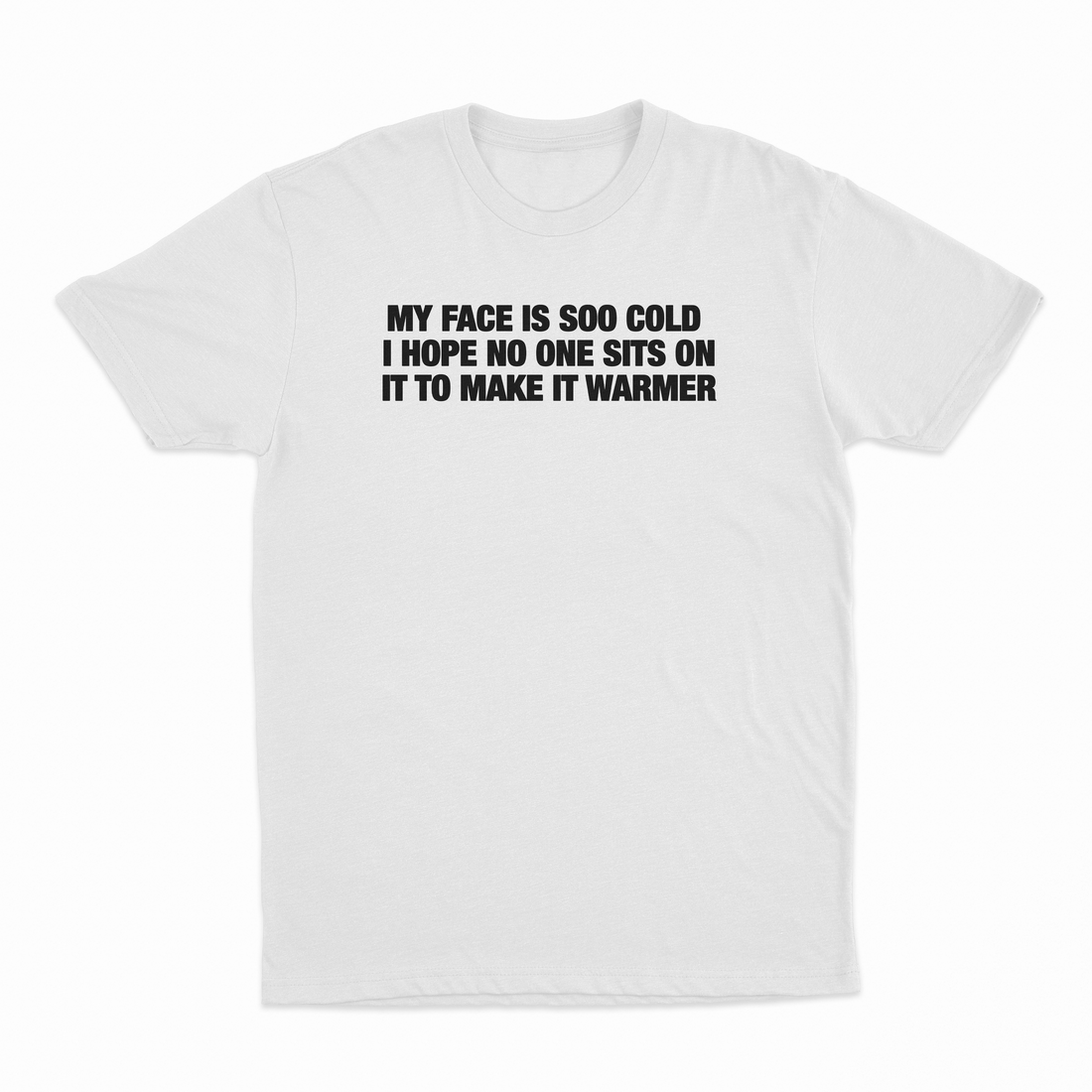 My Face Is Soo Cold I Hope No One Sits On It To Make It Warmer T-Shirt