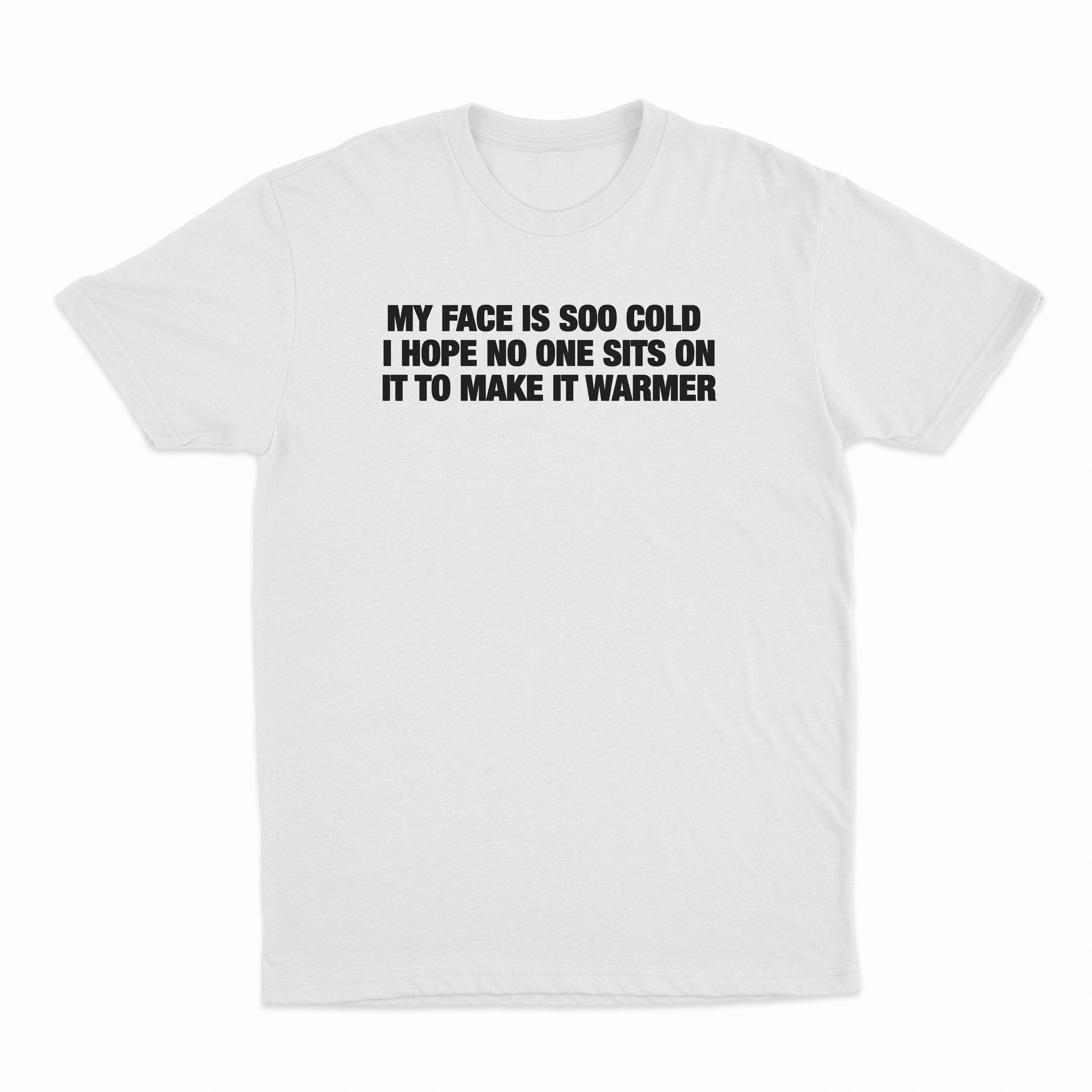 My Face Is Soo Cold I Hope No One Sits On It To Make It Warmer T-Shirt